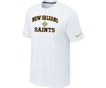 New Orleans Saints Heart & Soul White T-Shirt