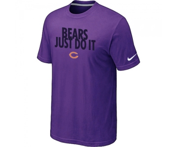 NFL Chicago Bears Just Do It Purple T-Shirt