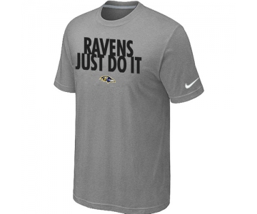 NFL Baltimore Ravens Just Do It L.Grey T-Shirt