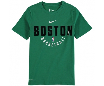Boston Celtics men Kelly Green Elite Practice Performance Nike T-Shirt