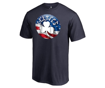 Men's Boston Celtics Fanatics Branded Navy Personalized Name and Number Banner Wave T-Shirt