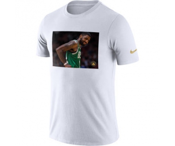 Men's Boston Celtics Kyrie Irving Nike White Player Pack Performance T-Shirt