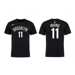 Brooklyn Nets 11 Kyrie Irving Black Nike T-Shirt1