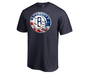Men's Brooklyn Nets Fanatics Branded Navy Personalized Name and Number Banner Wave T-Shirt