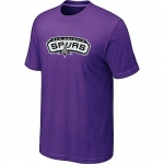 San Antonio Spurs Big & Tall Primary Logo Purple NBA T-Shirt
