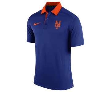 Men's New York Mets Nike Royal Authentic Collection Dri-FIT Elite Polo