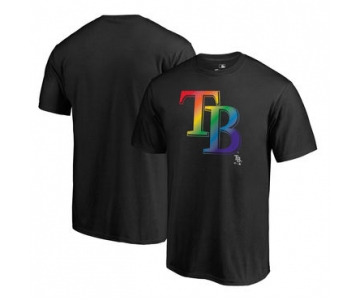 Men's Tampa Bay Rays Fanatics Branded Pride Black T Shirt