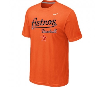 Nike MLB Houston Astros 2014 Home Practice T-Shirt - Orange