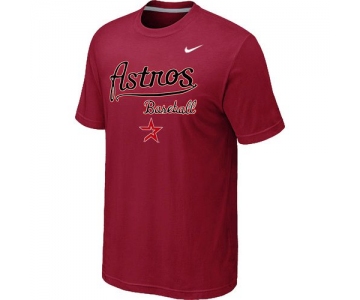 Nike MLB Houston Astros 2014 Home Practice T-Shirt - Red