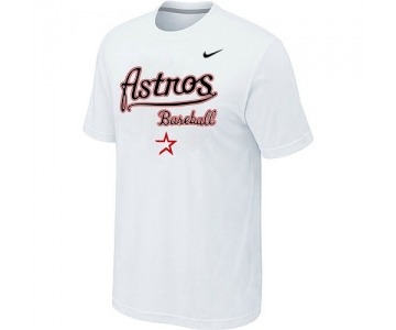 Nike MLB Houston Astros 2014 Home Practice T-Shirt - White