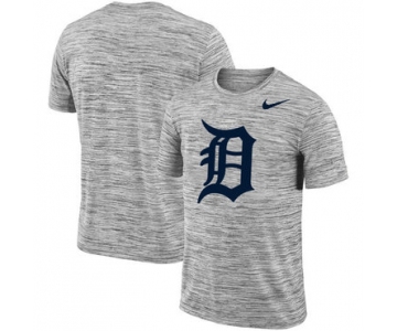 Detroit Tigers Nike Heathered Black Sideline Legend Velocity Travel Performance T-Shirt