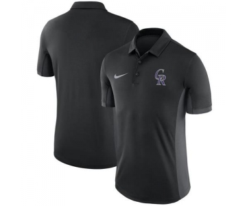 Men's Colorado Rockies Nike Black Franchise Polo