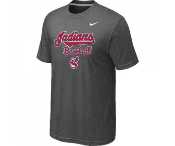 Nike MLB Cleveland Indians 2014 Home Practice T-Shirt - Dark Grey