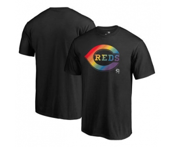 Men's Cincinnati Reds Fanatics Branded Pride Black T Shirt