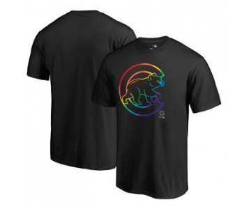 Men's Chicago Cubs Fanatics Branded Pride Black T Shirt