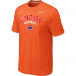 Nike MLB Chicago Cubs 2014 Home Practice T-Shirt - Orange