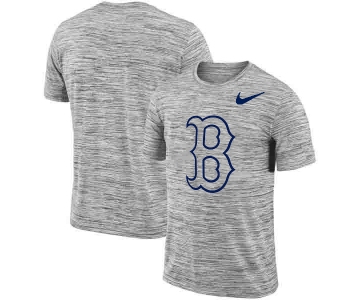 Boston Red Sox Nike Heathered Black Sideline Legend Velocity Travel Performance T-Shirt