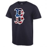 Men's Boston Red Sox Navy Banner Wave T Shirt