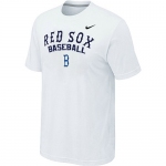 Nike MLB Boston Red Sox 2014 Home Practice T-Shirt - White