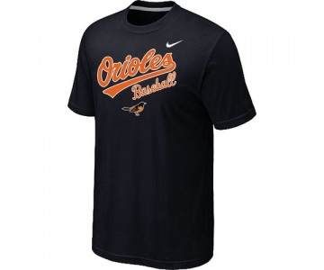 Nike MLB Baltimore orioles 2014 Home Practice T-Shirt - Black