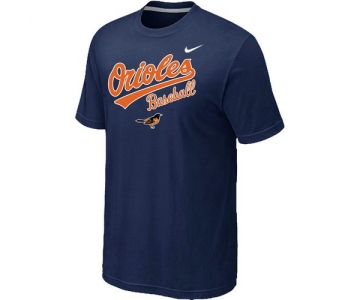 Nike MLB Baltimore orioles 2014 Home Practice T-Shirt - Dark blue