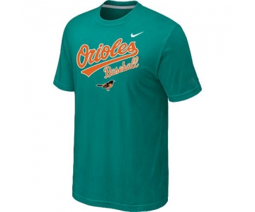 Nike MLB Baltimore orioles 2014 Home Practice T-Shirt - Green