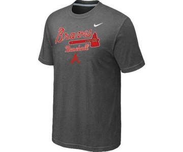 Nike MLB Atlanta Braves 2014 Home Practice T-Shirt - Dark Grey