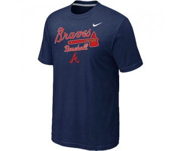 Nike MLB Atlanta Braves 2014 Home Practice T-Shirt - Dark blue