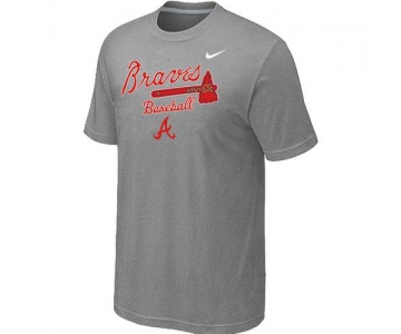 Nike MLB Atlanta Braves 2014 Home Practice T-Shirt - Light Grey