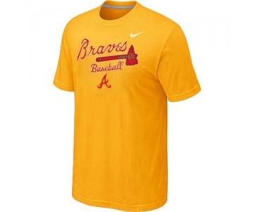 Nike MLB Atlanta Braves 2014 Home Practice T-Shirt - Yellow
