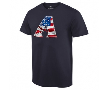 Men's Arizona Diamondbacks Navy Banner Wave T Shirt
