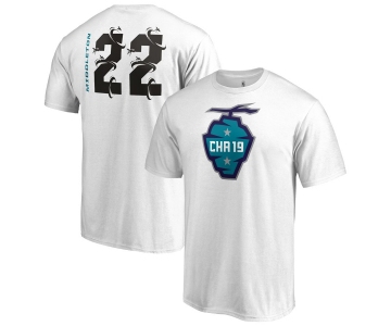 Milwaukee Bucks 22 Khris Middleton Fanatics Branded 2019 NBA All-Star Game The Buzz Side Sweep Name & Number T-Shirt White