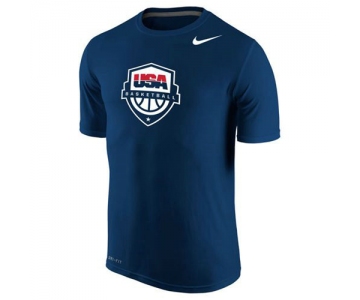 Team USA Nike Basketball Legend 2.0 Performance T-Shirt Navy