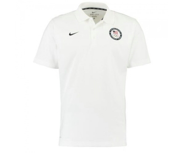 Team USA Nike Varsity Dri-FIT Polo White