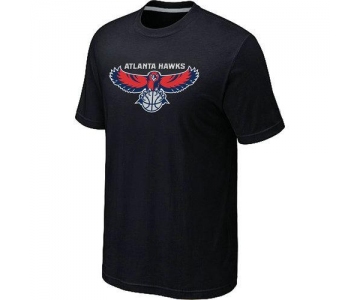 Atlanta Hawks Big & Tall Primary Logo Black NBA T-Shirt