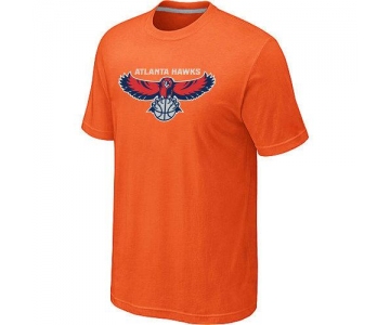 Atlanta Hawks Big & Tall Primary Logo Orange NBA T-Shirt