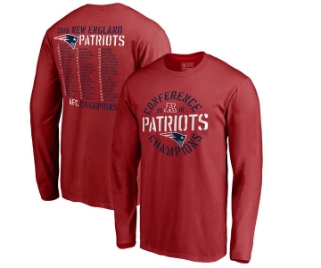 New England Patriots 2016 Conference Champions Red Men's Long Sleeve T-Shirt