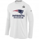 Nike New England Patriots 2015 Super Bowl XLIX Long Sleeve White T-Shirts