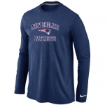 Nike New England Patriots Heart D.Blue Long Sleeve T-Shirt