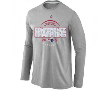 Nike Patriots Grey Long Sleeve Men T-Shirts02