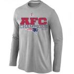 Nike Patriots Grey Long Sleeve Men T-Shirts