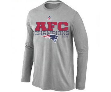 Nike Patriots Grey Long Sleeve Men T-Shirts