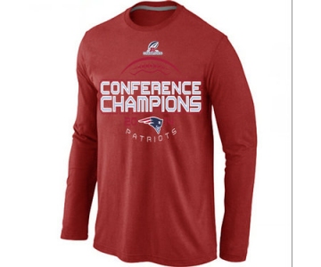 Nike Patriots Red Long Sleeve Men T-Shirts02