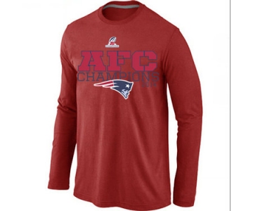 Nike Patriots Red Long Sleeve Men T-Shirts