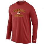 Nike Washington Redskins Heart & Soul Long Sleeve T-Shirt RED