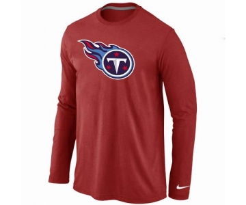 Nike Tennessee Titans Logo Long Sleeve T-Shirt RED