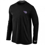 Tennessee Titans Logo Long Sleeve T-Shirt Black