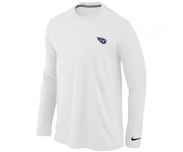 Tennessee Titans Logo Long Sleeve T-Shirt White