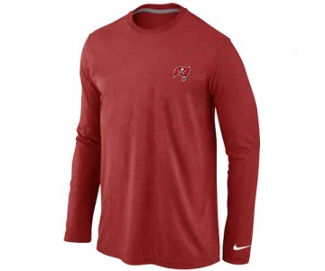 Tampa Bay Buccaneers Sideline Legend Authentic Logo Long Sleeve T-Shirt Red
