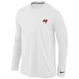 Tampa Bay Buccaneers Sideline Legend Authentic Logo Long Sleeve T-Shirt White